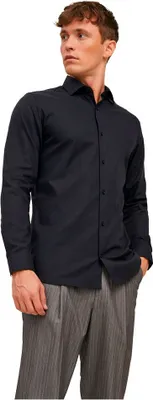 Produktbild von Jack & Jones Blaparker Langarmhemd Schwarz S Mann Schwarz S