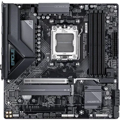Imagen del producto de Placa base, GIGABYTE B850M EAGLE WF6E, Micro-ATX, chipset AMD B850, DDR5, PCIe 5.0, WiFi 6E