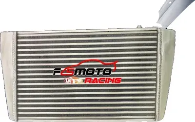 Imagen del producto de Intercooler de aluminio, refrigeración de alta eficiencia, diseño de barras y placas, tamaño compacto