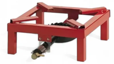 Obrázek produktu pro Velký plynový sporák z lakované oceli s litinovým hořákem a nastavitelným výkonem 8,5 kW, spotřeba 617 g/h – 45 x 45