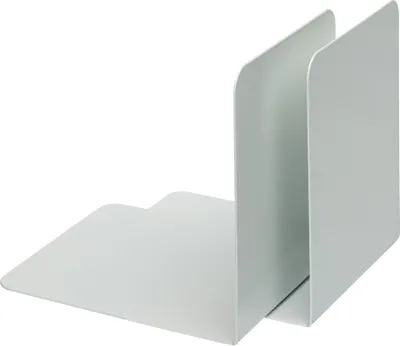 Produktbild von Alco Buchstütze Metall 125x140x140mm weiß 2 Stück