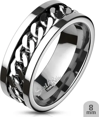 Produktbild von Drehring Kette: Spinning / Spinner Ring aus Edelstahl 70 (22.3 mm Ø)