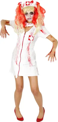 Produktbild von Zombie Krankenschwester Kostüm für Damen und Mädchen, Größe:XL