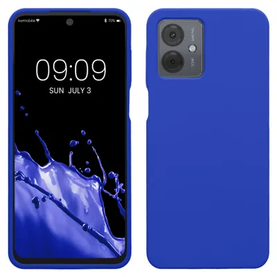 Produktbild von kwmobile Handyhülle für Motorola Moto G14 Hülle - Case Silikon - Kabelloses Laden - Schutzhülle Cover in Baltik Blau