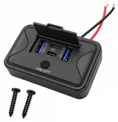 USB-Ladegerät, 4 Anschlüsse, 78 W, 12 V, Wandmontage