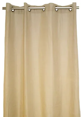 Duschvorhang, Polyester, 135 x 265 cm, sandfarben, Wax Finish