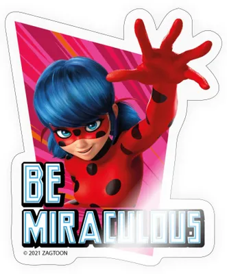 Produktbild von Spreadshirt Miraculous Ladybug Be Miraculous Sticker Aufkleber, 10 x 10 cm, Transparent glänzend