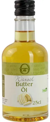 Produktbild von Butter Würz-Öl Würzöl mit Butteraroma hausgemacht Vegan 250ml