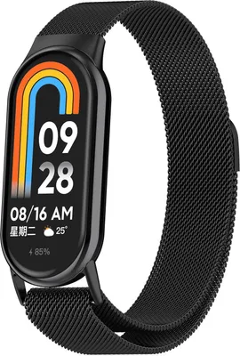 Produktbild von Eternico Elegance Milanese pro Xiaomi Smart Band 8 / 9 / 10 schwarz