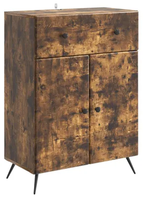 Zdjęcie produktu dla Komoda vidaXL z dębu postarzanego 66 x 34,5 x 90 cm z materiału drewnopochodnego