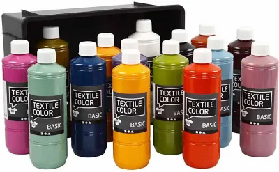 Image de Entreprise créative Peinture pour textiles semi-couvrante, 15x500ml