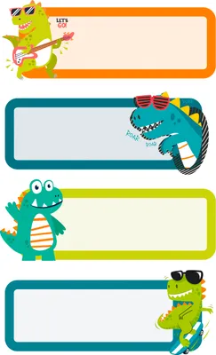 Produktbild von Sticker Buchetikett Aufkleber Dinosaurier