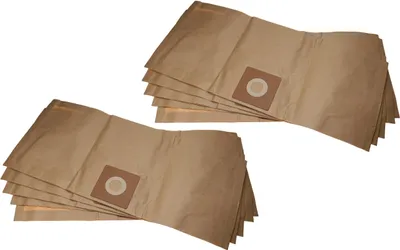 Produktbild von vhbw 10x Staubbeutel kompatibel mit Kärcher NT 301 Staubsauger - 33cm x 28cm braun
