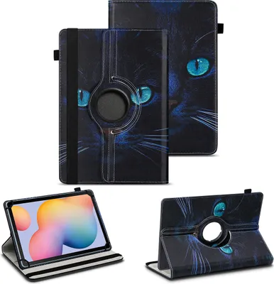 Produktbild von Tablet Hülle für Samsung Galaxy Tab S6 Lite Schutzhülle Tasche Cover DrehbarFarben:Motiv 3