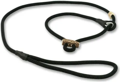 Produktbild von Mystique® Moxonleine mit Zugbegrenzung und Handschlaufe 1,30m 8mm schwarz