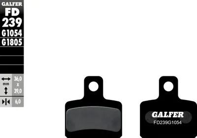 Obrázek produktu pro Brzdové destičky Galfer FD239G1054 polokovové