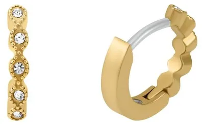Produktbild von Fossil Ohrringe Damen Gold Edelstahl Ringverschluss Schmuck Accessoires