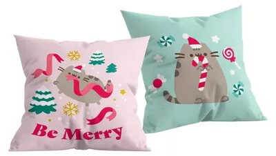 Obrázok produktu pre Pusheen Be Merry dekoračný vankúš 40 x 40 cm
