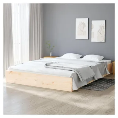 Produktbild von Massivholzbett Bettrahmen Einzelbett/Doppelbett Schlafzimmermöbel Kiefer 140x200 cm
