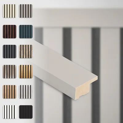 Produktbild von HEXIM Akustikpaneele Zubehör Abschlussleiste Lamellen MDF Wandverkleidung