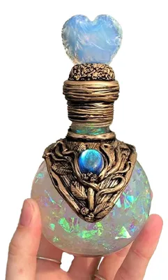Zaubertrankflaschen-Ornament aus Harz, 14 cm, 320 g, Stil 2