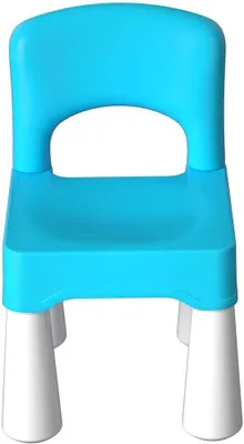 Zdjęcie produktu dla Krzesło dziecięce 9.65", niebieskie, plastikowe, udźwig 100 kg, na zewnątrz