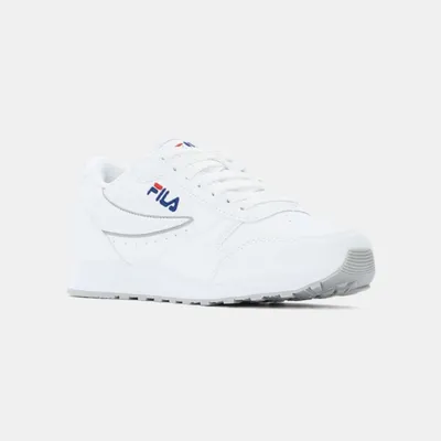 A white Fila sneaker on a white background.