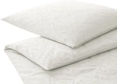 Produktbild von elegante Mako-Satin-Bettwäsche-Garnitur Muriel Farbe natur Größe 200x200+2x70x90cm