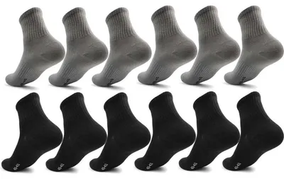 Produktbild von 12 Paar Herren Sport Sneaker Socken Quarter Socks Kurzsocken Halbsocken Mix6/40-43