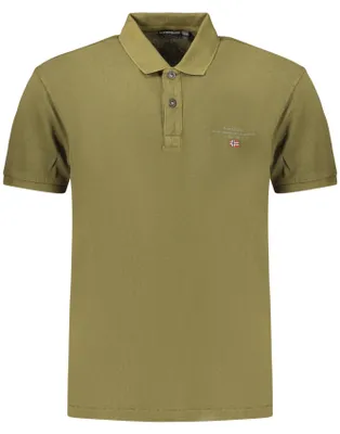 Immagine prodotto di Polo da uomo verde con ricamo – Maniche corte, vestibilità regolare