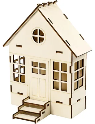 Immagine prodotto di Creativ Company casetta in legno kit fai da te 19x24x12,5 cm decorazione