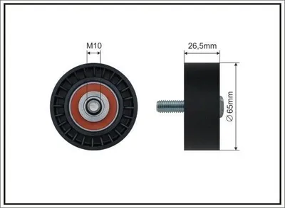Produktbild von CAFFARO 13-97 Spannrolle Keilrippenriemen 65mm für VW PASSAT (3B2) für RENAULT ESPACE III (JE0) LAGUNA I (B56, 556) LAGUNA I Grandtour (K56)