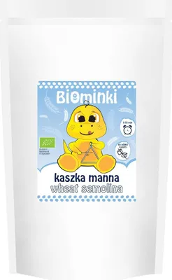 KASZKA MANNA BEZ DODATKU CUKRÓW BIO 500 g - BIOMINKI