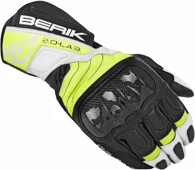Produktbild von Berik Zoldar Motorradhandschuhe, schwarz/gelb, M