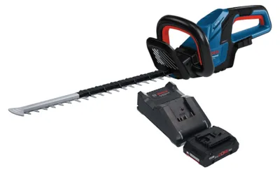Zdjęcie produktu dla Akumulatorowe nożyce do żywopłotu Bosch GHE 18V-50 Professional 18 V 50 cm bezszczotkowe + 1x akumulator ProCORE 4,0 Ah + ładowarka