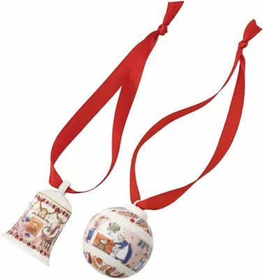 Produktbild von Hutschenreuther Weihnachtsschmaus Set Miniglocke/kugel 02480-727522-28620 4011699900317