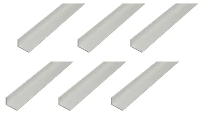Immagine prodotto di Profilo angolare Alberts, alluminio, anodizzato argento, 40 x 10 x 1,3 mm, lunghezza 1 metro
