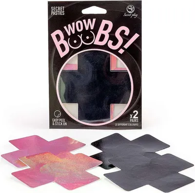 Produktbild von WOW BOOBS! Kreuzförmige Nippelpasties 2er Set