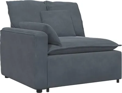 Obrázok produktu pre Modulová opierka na ruky s vankúšmi, tmavosivá, 100 cm