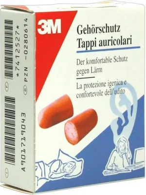 Produktbild von 12x 3M™ Gehörschutzstöpsel, ohne Kordel, Zweierpack, 1100P | Packung (2 Paare)