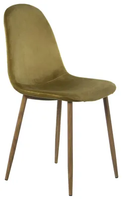 4er-Set Stühle, Holz & Metall, gepolstert, grün, 44,5x47x89 cm