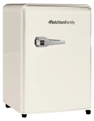 Mini-Kühlschrank 45 l, cremefarben, Retro-Design, Kompressor