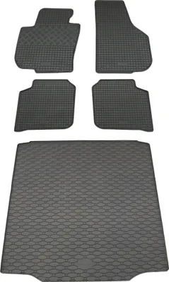 Produktbild von Rigum Gummi Fußmatten + Kofferraumwanne im Set für Skoda Superb 2 Limo