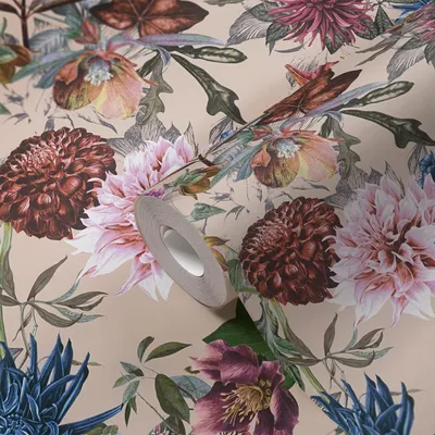 Productafbeelding van A.S. Creation Dream Flowery | 381755 | Vliesbehang met bloemenprint | 0,53 m x 10,05 m | Beige