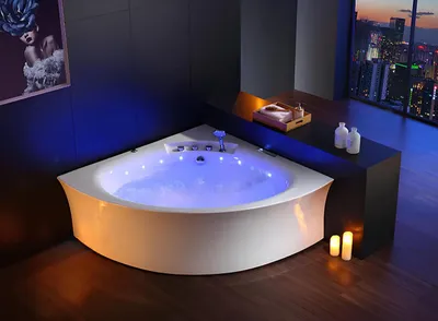 Obrázek produktu pro Badewanne Whirlpool Blubberbad Hydromassagewanne Spa-Bad Whirlwanne 155x155 cm