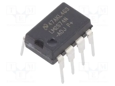 Produktbild von 1x UEing: 4÷40V DC/DC Wandler DIP8 UAusg: 1,23÷37V  buck LM2574N-ADJ/NOPB Spannunegl
