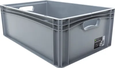 Produktbild von Merkloos Euro-Norm container, 600 x 400 x 220 mm, grijs
