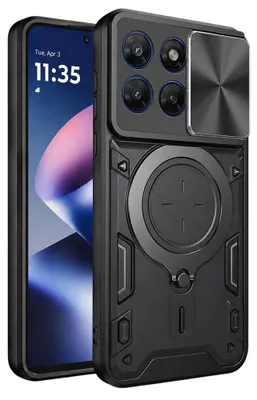 Produktbild von Techsuit – CamGuard Pro Hülle für Motorola Moto G37 / G47 – schwarz