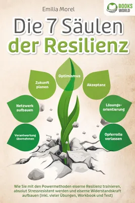 Obrázek produktu pro Die 7 Säulen der Resilienz: Wie Sie mit den Powermethoden eiserne Resilienz trainieren, absolut Stressresistent werden und eiserne Widerstandskraft aufbauen (inkl. vieler Übungen, Workbook und Test)