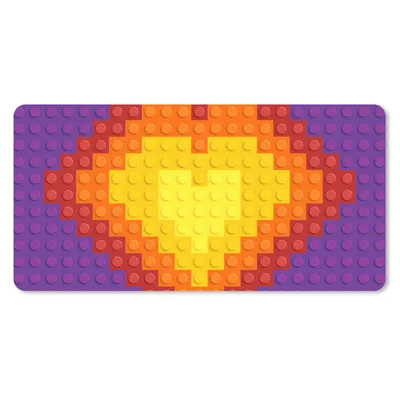 Produktbild von MuchoWow® Schreibtischunterlage Muster - Herz 80x40 cm - XXL Mauspad - Gaming Mauspad